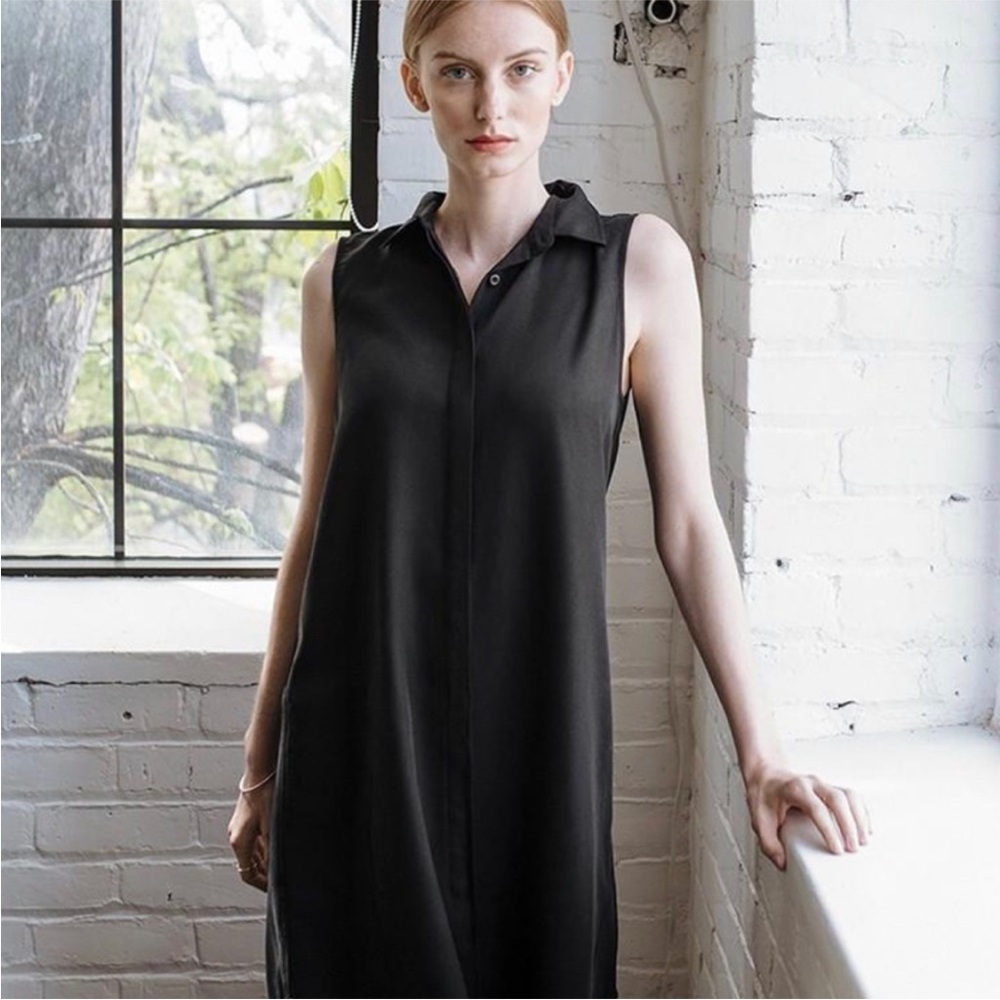 Tradlands Soleil Dress Black Tencel